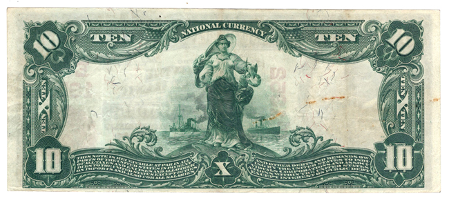 1902 $10 Red Seal - New York, NY Charter #1352 - VF