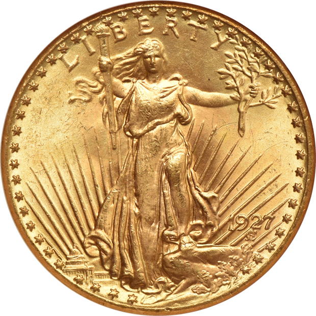 Two 1927 NGC MS-65 CAC