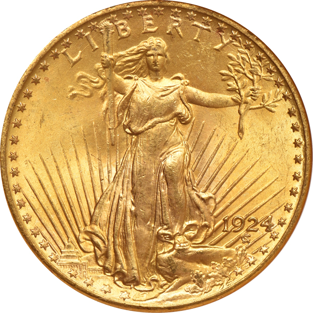 Two 1924 NGC MS-65 CAC