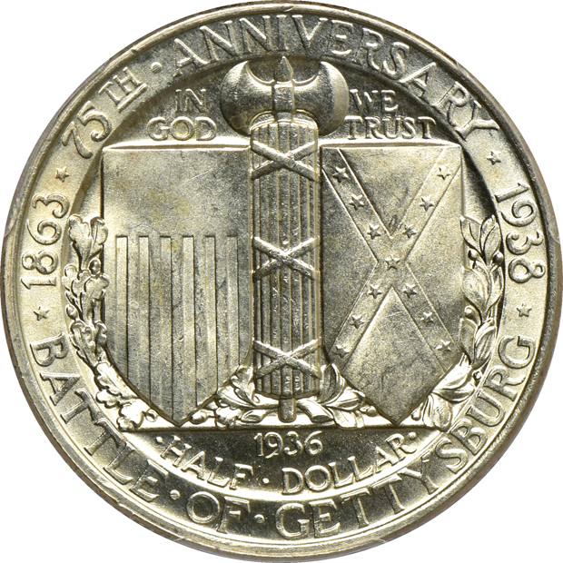 1936 Gettysburg PCGS MS-65 CAC