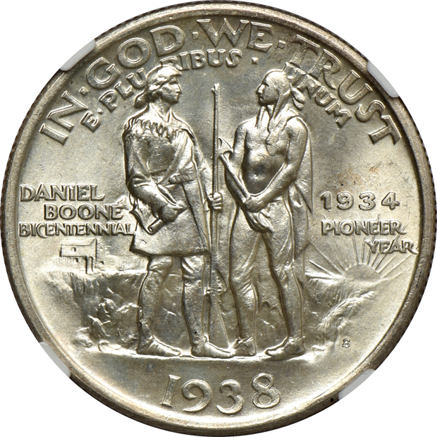 1938 Boone MS-66, and a 1938-S Boone MS-66+, both NGC CAC