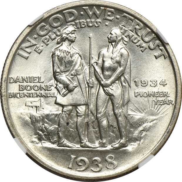 1938 Boone MS-66, and a 1938-S Boone MS-66+, both NGC CAC