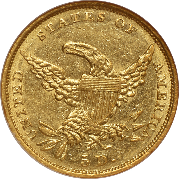 1834 Classic, Plain 4 NGC AU-55