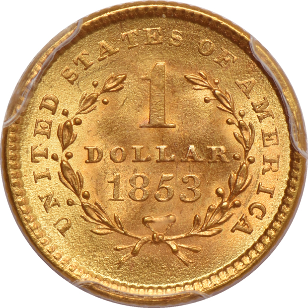 1853 PCGS MS-66
