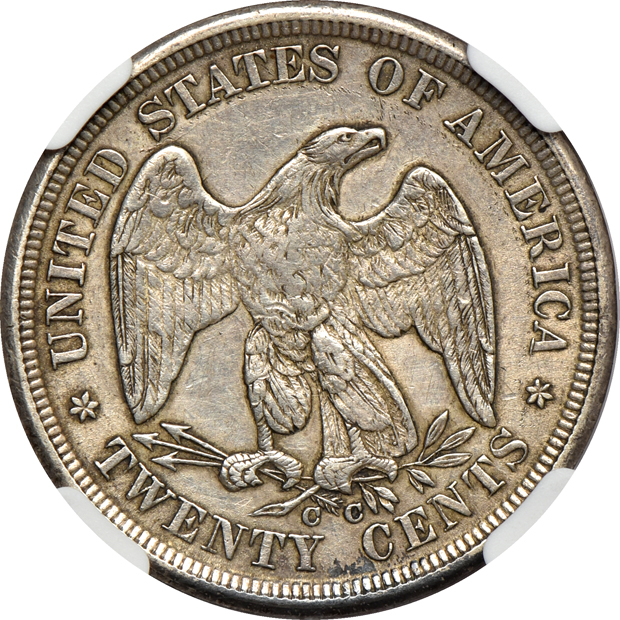1875-CC NGC AU-50 CAC