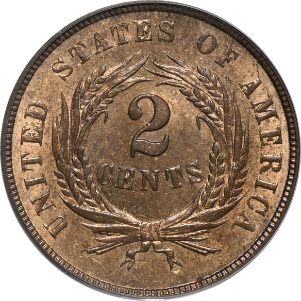 1864 Large Motto PCGS PR-64RB