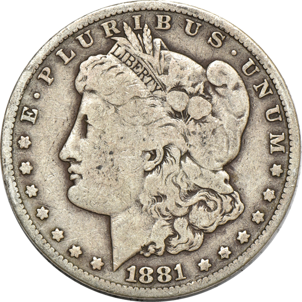 Thirty-one Carson City minted Morgan silver dollars