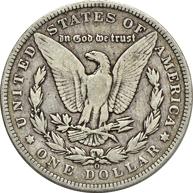 Ten 1893-O and Ten 1894-O Morgan silver dollars