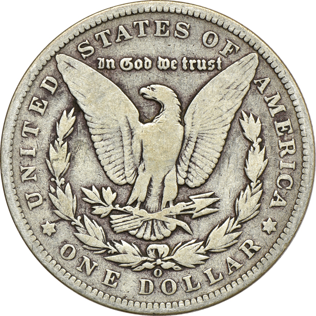 Ten 1893-O and Ten 1894-O Morgan silver dollars