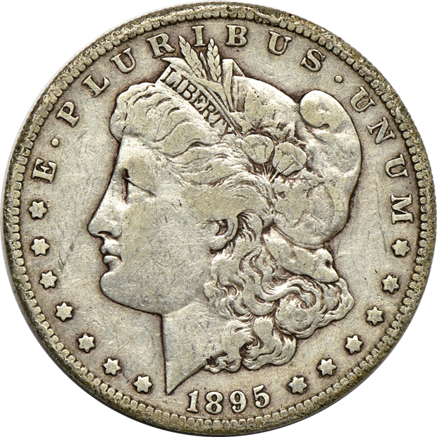 Collection of Morgan and Peace silver dollars in Dansco albums