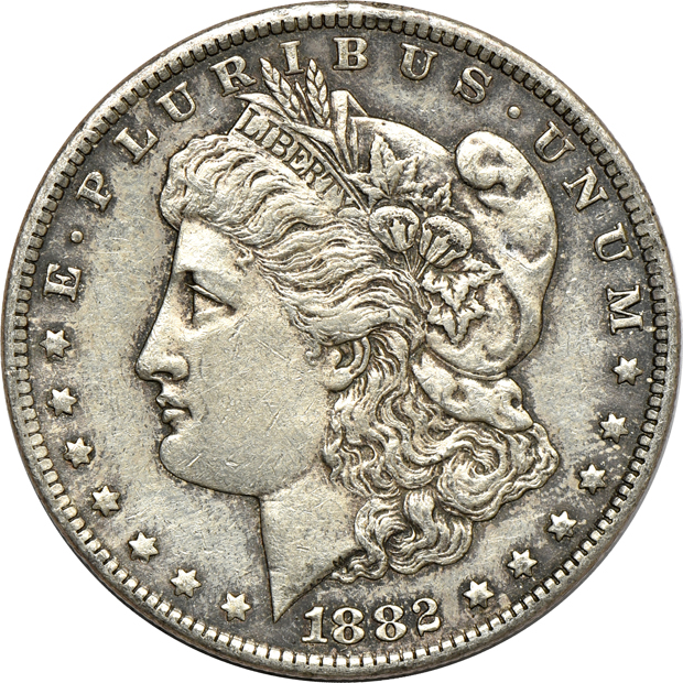 Twenty Carson City minted Morgan silver dollars, XF to AU