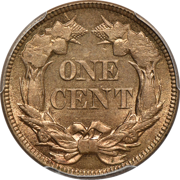 1857 Flying Eagle PCGS MS-64 (shield)