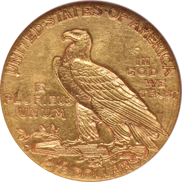 Seven certified Indian Head quarter eagles