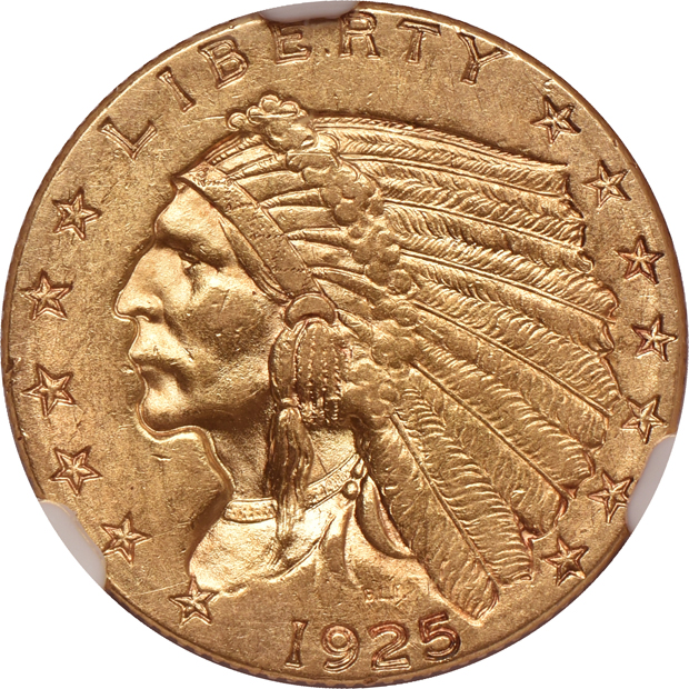 Seven certified Indian Head quarter eagles