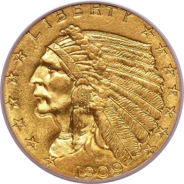 Five certified Indian Head quarter eagles