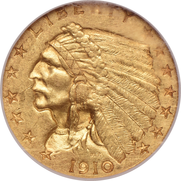 Five certified Indian Head quarter eagles