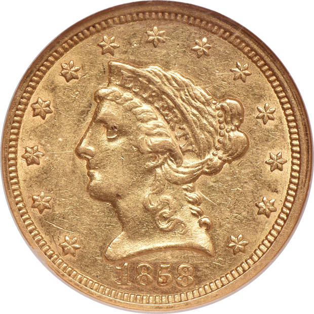 Four certified Liberty Head quarter eagles