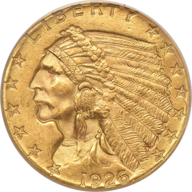 1914 AU-50, 1914 MS-60, and 1926 MS-62, all ANACS