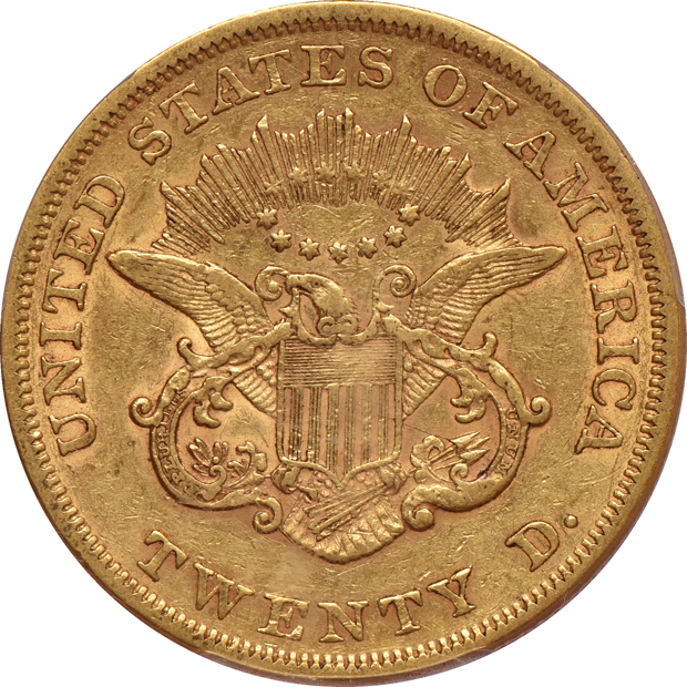 1865 PCGS XF-45 CAC