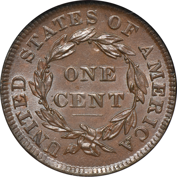 1836 N-3 NGC MS-64 BN