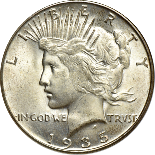 1922-S VAM- 2 MS-63, and a 1935-S VAM-4 DDR MS-64, both ANACS