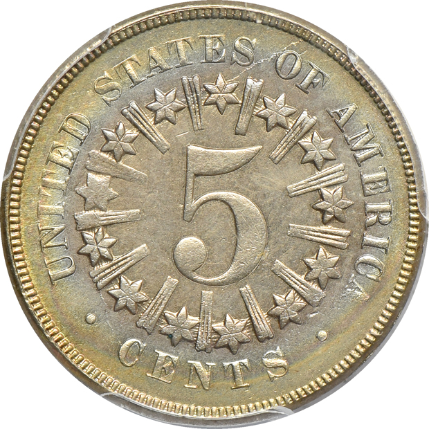 1866 Rays and 1869, both PCGS MS-64