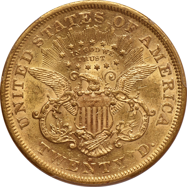 1872-S PCGS AU-55 CAC