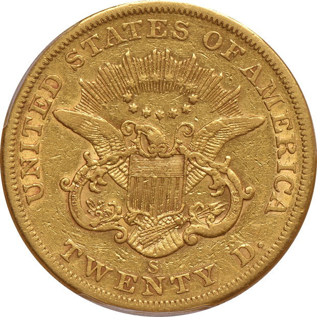 1858-S PCGS VF-35