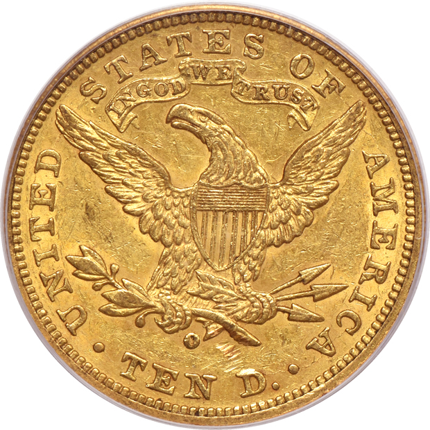 1888-O PCGS AU-50 (green label)