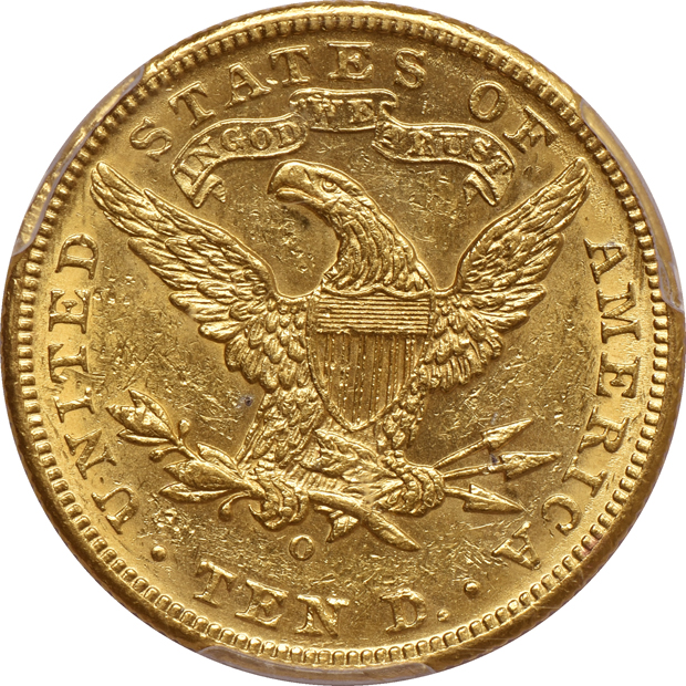 1892-O AU-53, and an 1894-O AU-55, both PCGS