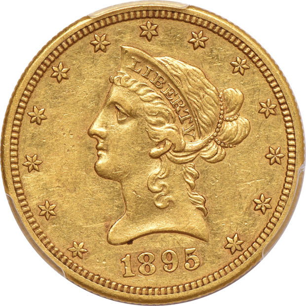 1895-S AU-50, and a 1905-S AU-58, both PCGS