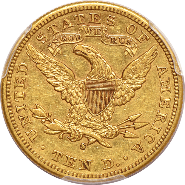 1895-S AU-50, and a 1905-S AU-58, both PCGS