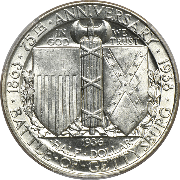 1936 Gettysburg and a 1937 Antietam, both PCGS MS-64
