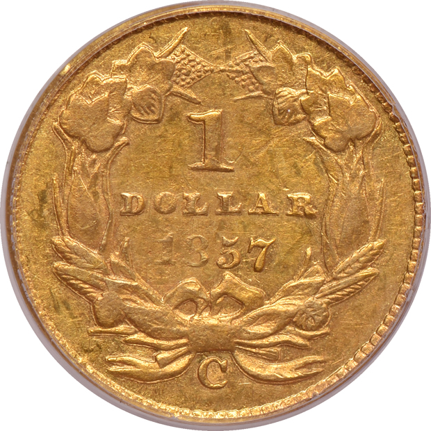 1857-C PCGS AU-50