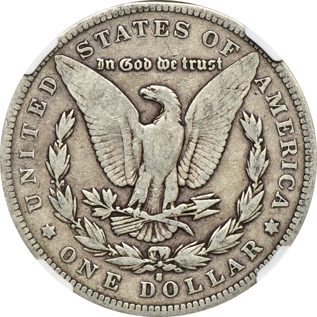 1893-S NGC VG details/obverse scratched