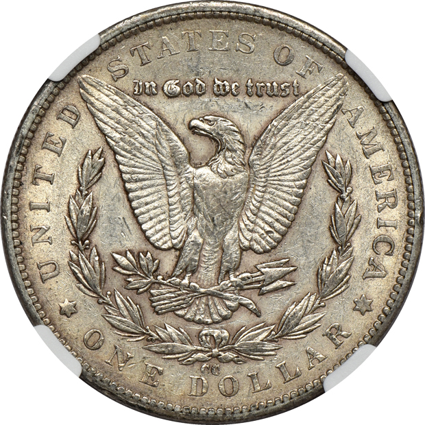 1879-CC VAM-3 Capped Die VF-30, and an 1879-CC VAM-3 Capped Die AU details/obverse damage, both NGC