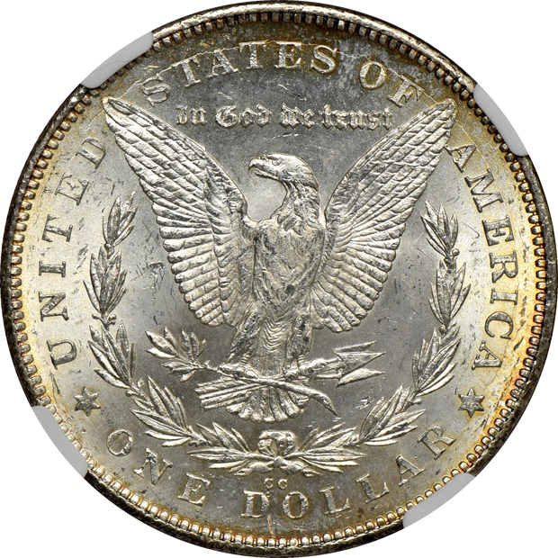 Two 1878-CC NGC MS-62
