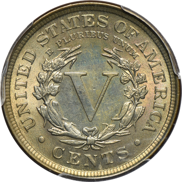 1907 Indian Head cent PCGS MS-65BN, 1907 Liberty nickel PCGS MS-64, and a 1907 Barber dime NGC MS-64