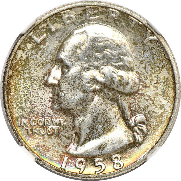 Group of 23 Washington quarters certified by NGC