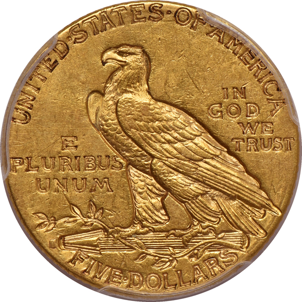 1878-S Liberty Head half eagle and a 1913-S Indian Head half eagle, both PCGS AU-55