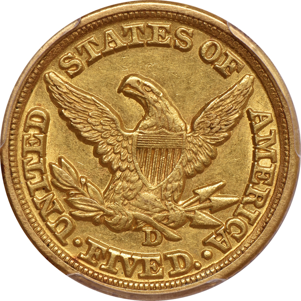 1853-D Large D PCGS AU-53