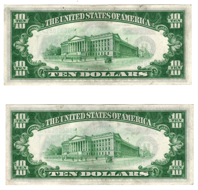 Group of twenty-one 1928-B $10 St. Louis Fr# 2002H - CU