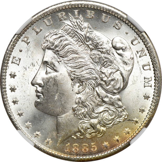 Twenty-four 1885-O NGC MS-65
