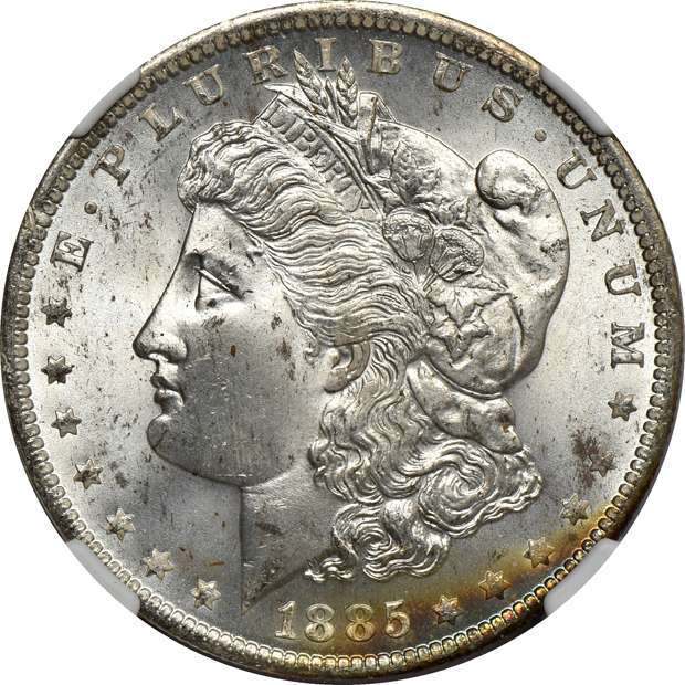 Sixteen 1885-O NGC MS-65