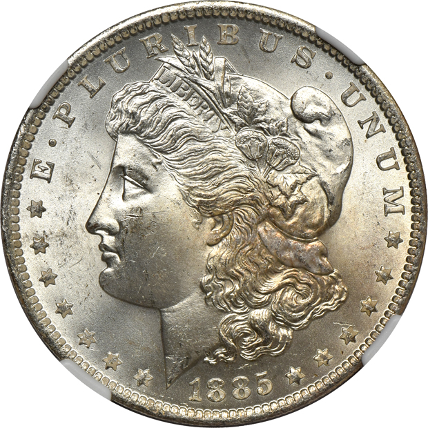 Twenty-four 1885-O NGC MS-65