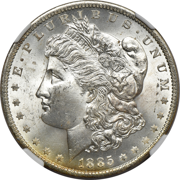Twenty-four 1885-O NGC MS-65