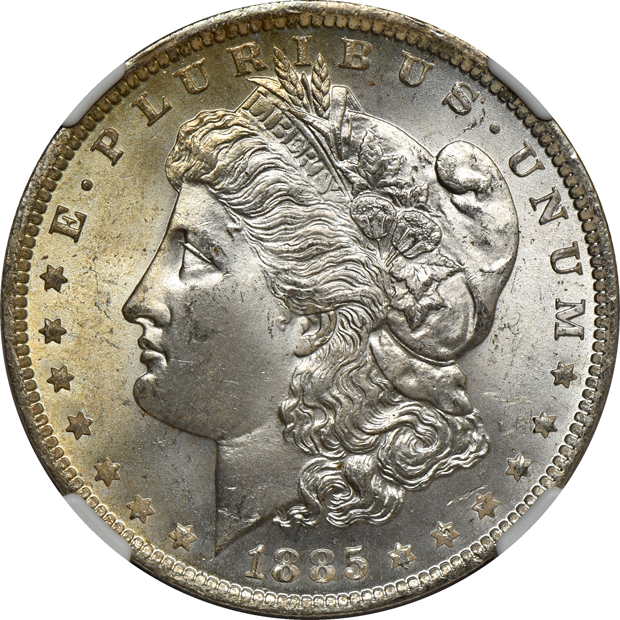 Twenty-four 1885-O NGC MS-65