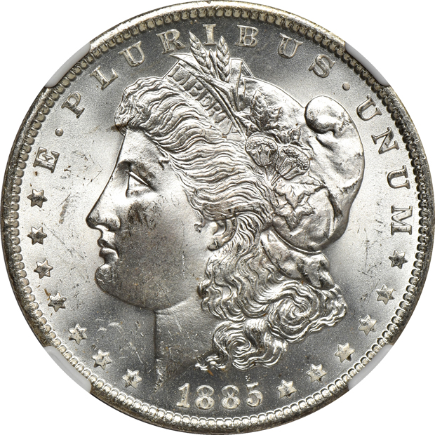 Twenty-four 1885-O NGC MS-65