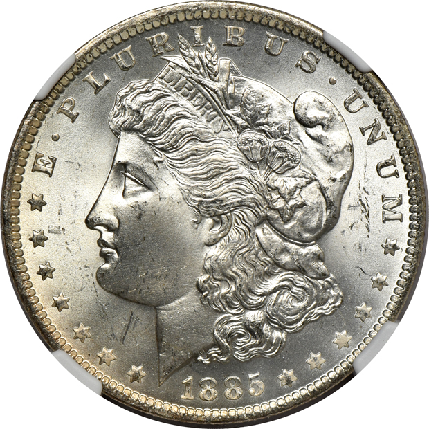 Eleven 1885-O NGC MS-66, plus one in MS-65