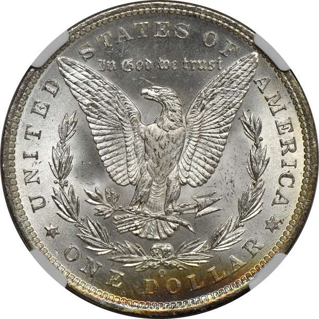Four 1885-O NGC MS-66+